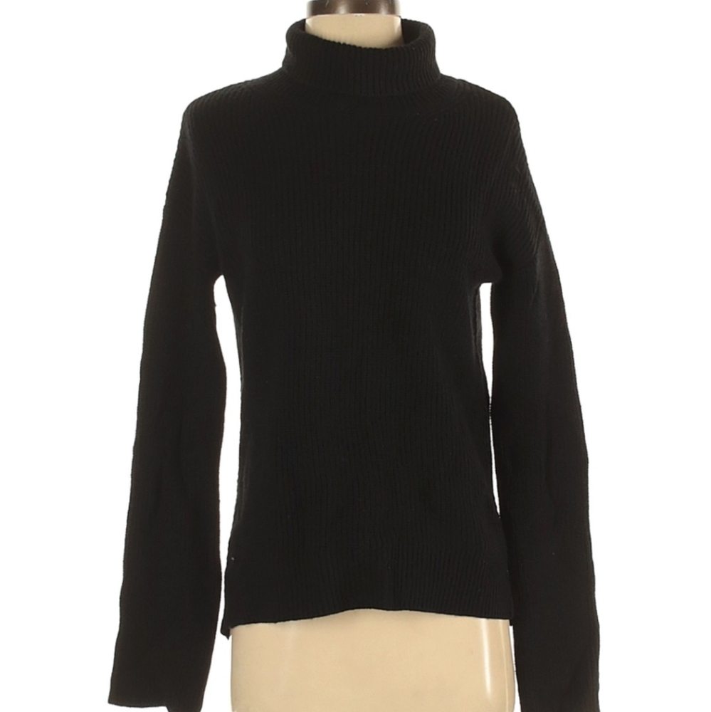 Helmut Lang Black Turtleneck Sweater XS